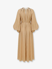 Zimmermann Women's Mahon Long Silk Dress White