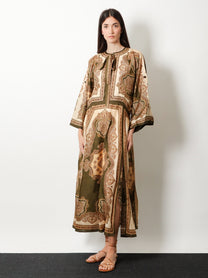 Zimmermann Women's Mahon Silk Tunic Dress Green