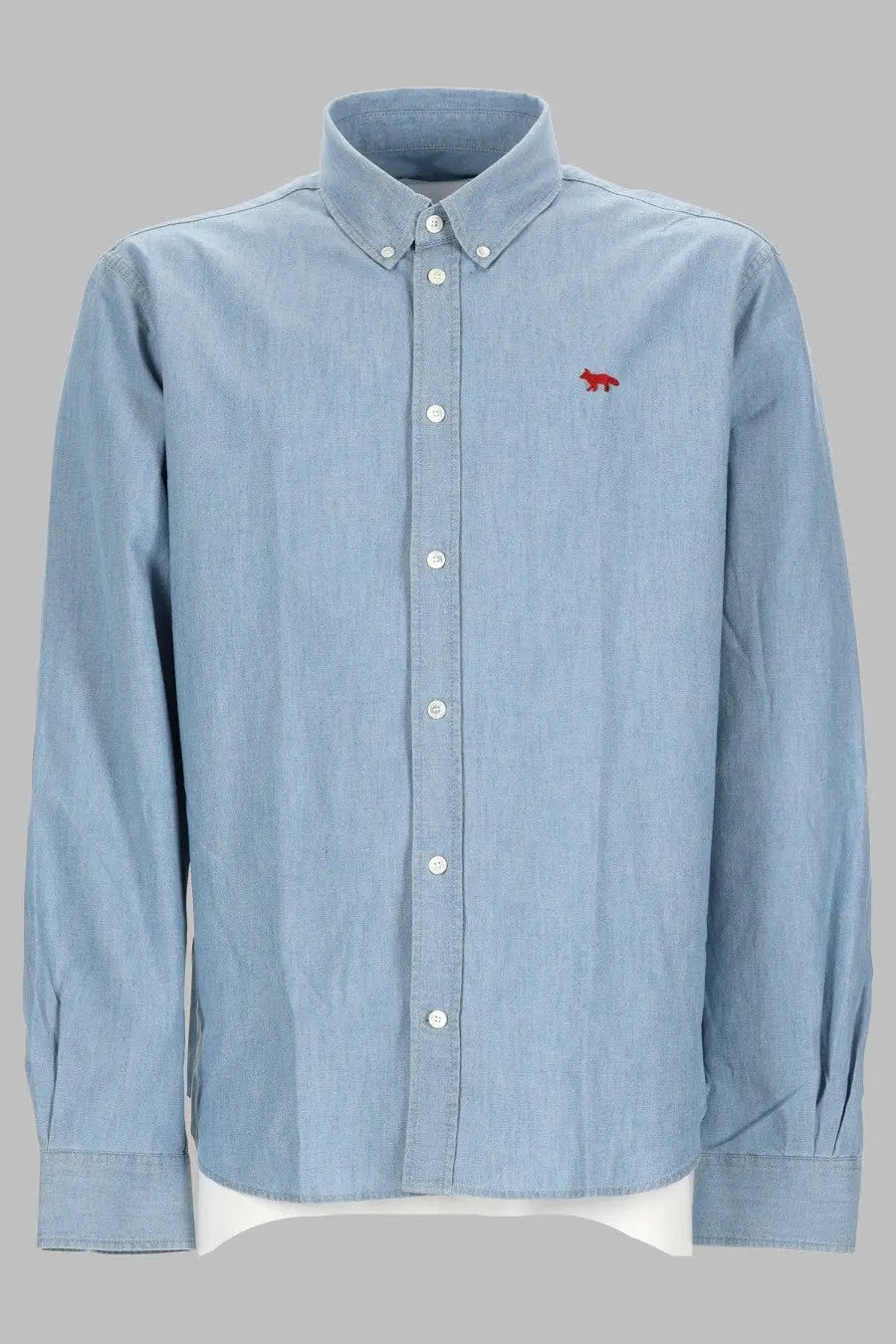 Maison Kitsuné Men's Camicia Profile Fox Blue