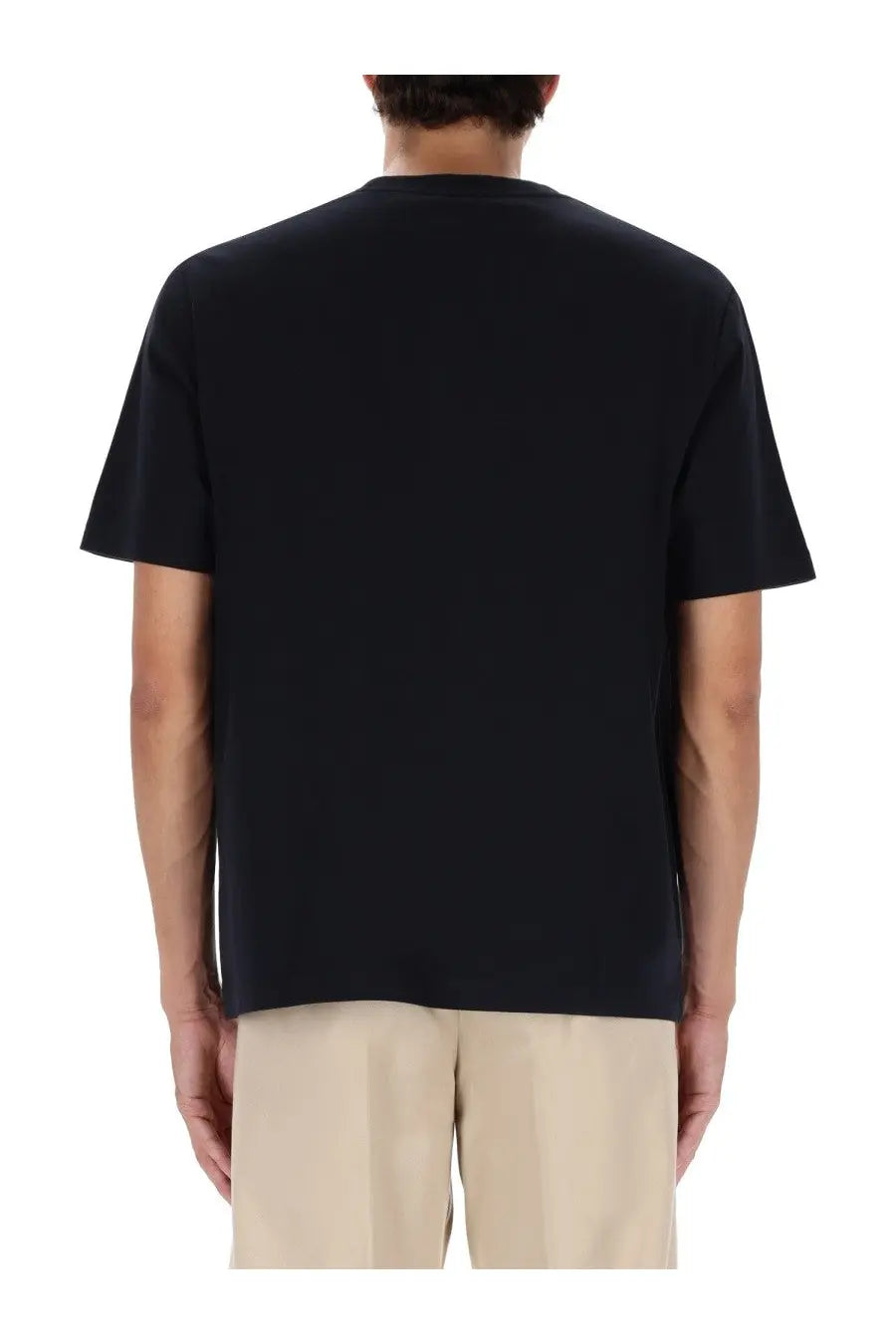 Maison Kitsuné men’s black short-sleeved crew neck comfort t-shirt made from soft breathable fabric