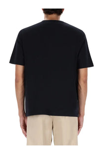 Maison Kitsuné men’s black short-sleeved crew neck comfort t-shirt made from soft breathable fabric