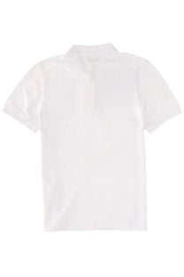 Maison Kitsuné men’s polo white with a classic collar and neatly stitched seams in soft cotton fabric