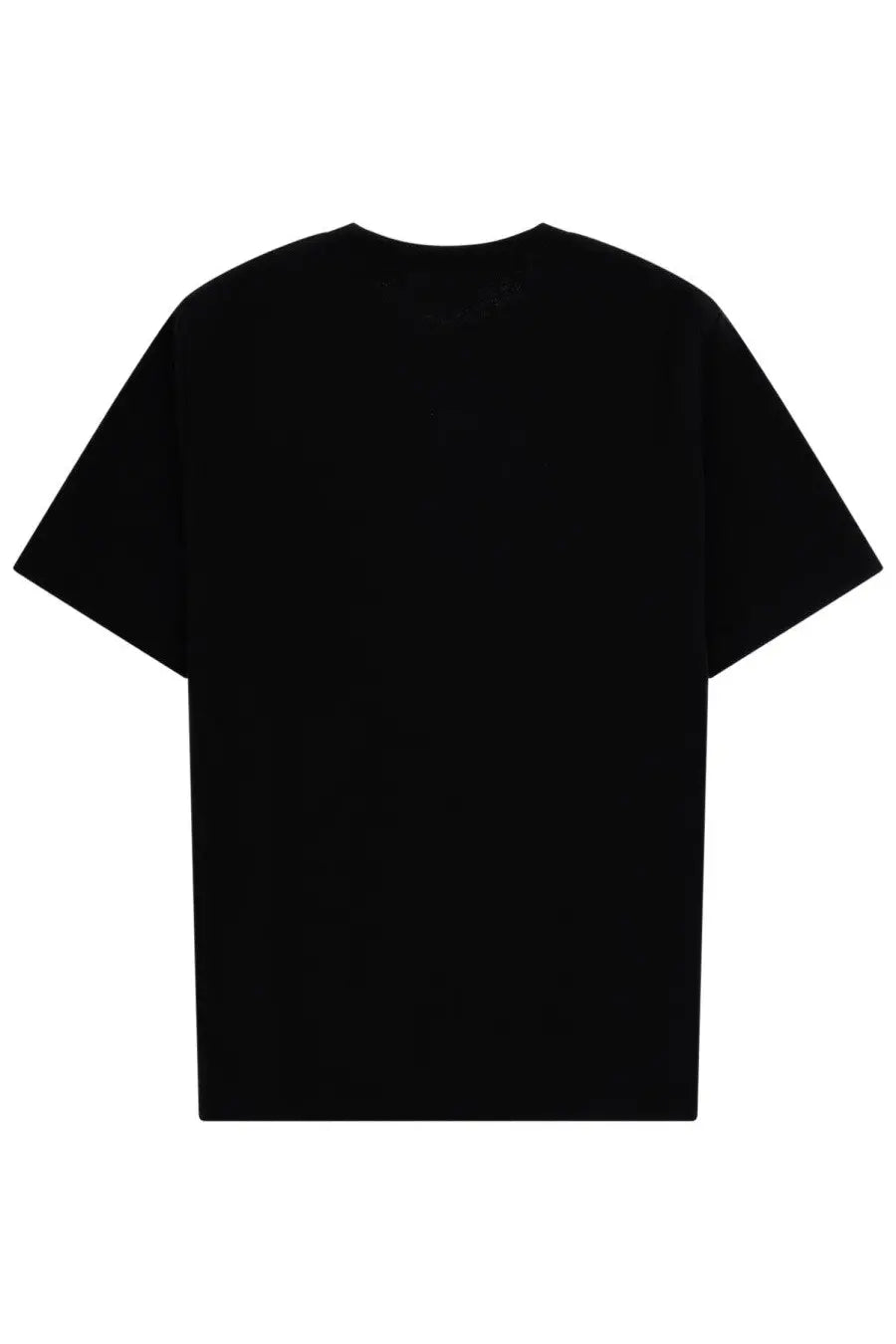 Maison kitsuné men’s black short-sleeved cotton t-shirt with a simple crew neck design for casual wear