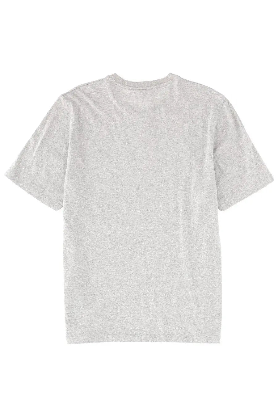 Maison Kitsuné men’s heather gray short-sleeved cotton t-shirt with classic crew neck and fox head design