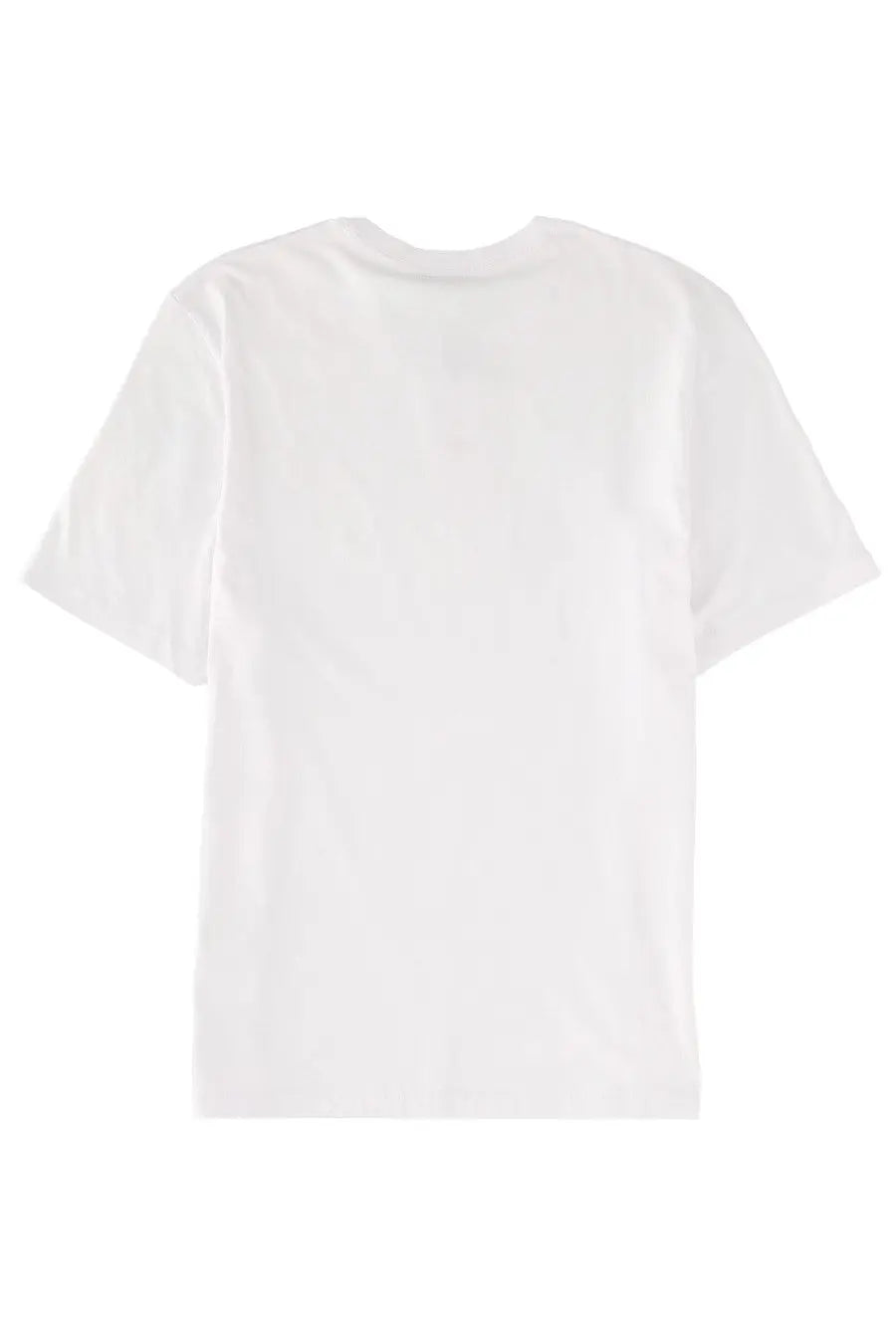 Maison Kitsuné men’s white cotton t-shirt with a simple crew neck and short sleeves featuring fox head design