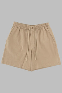 Maison Kitsuné Men's Shorts in Cotone Beige