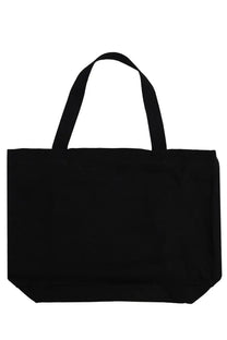 Maison Kitsuné women’s black canvas tote bag with sturdy handles for everyday use