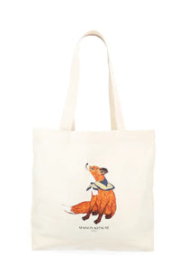 Maison Kitsuné Women's Borsa Tote Dreaming Fox Beige