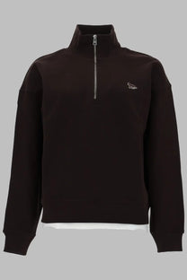 Maison Kitsuné Women's Felpa Con Zip Baby Fox Brown