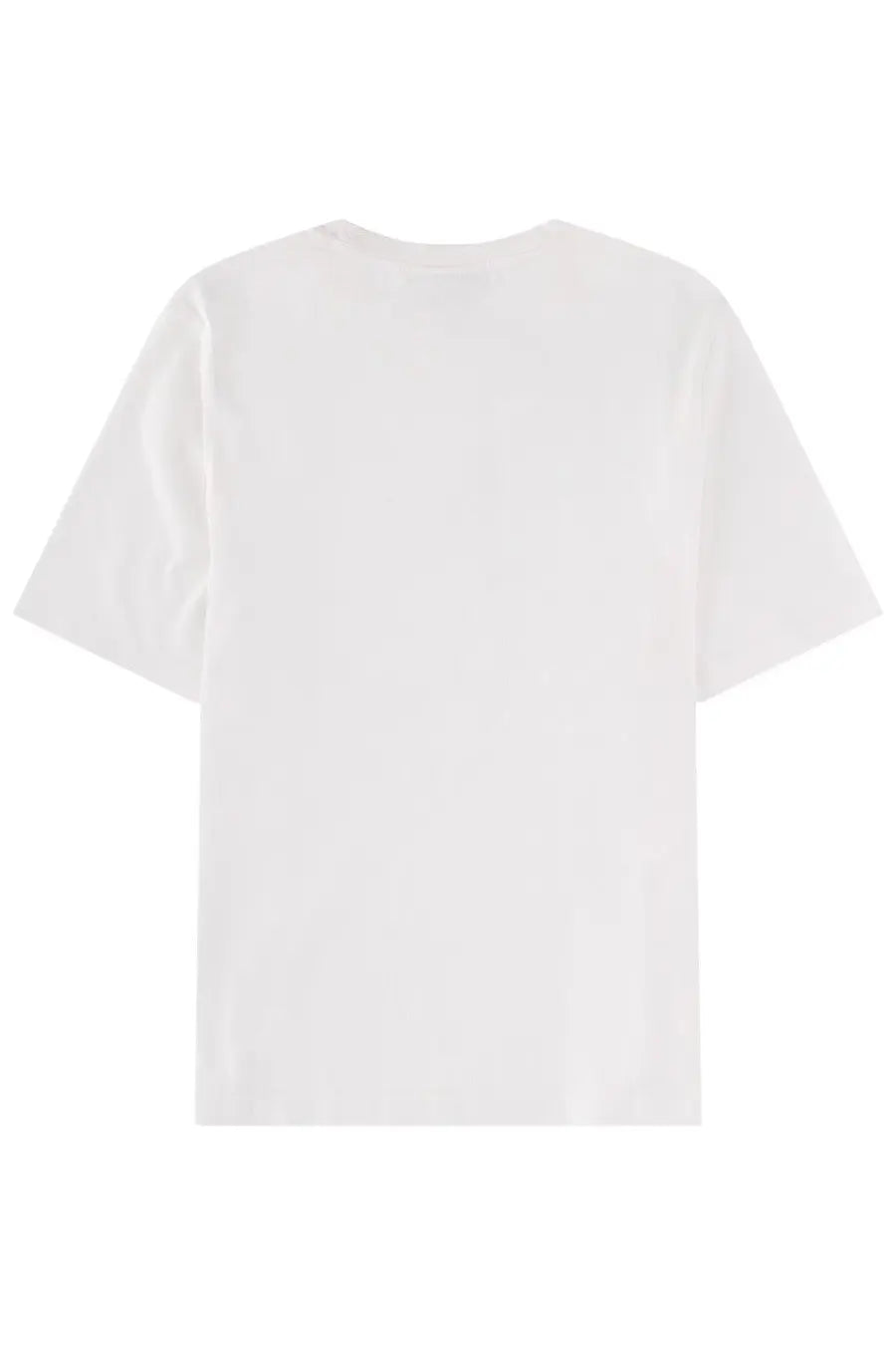 Maison Kitsuné women’s white cotton t-shirt with a simple crew neck and short sleeves