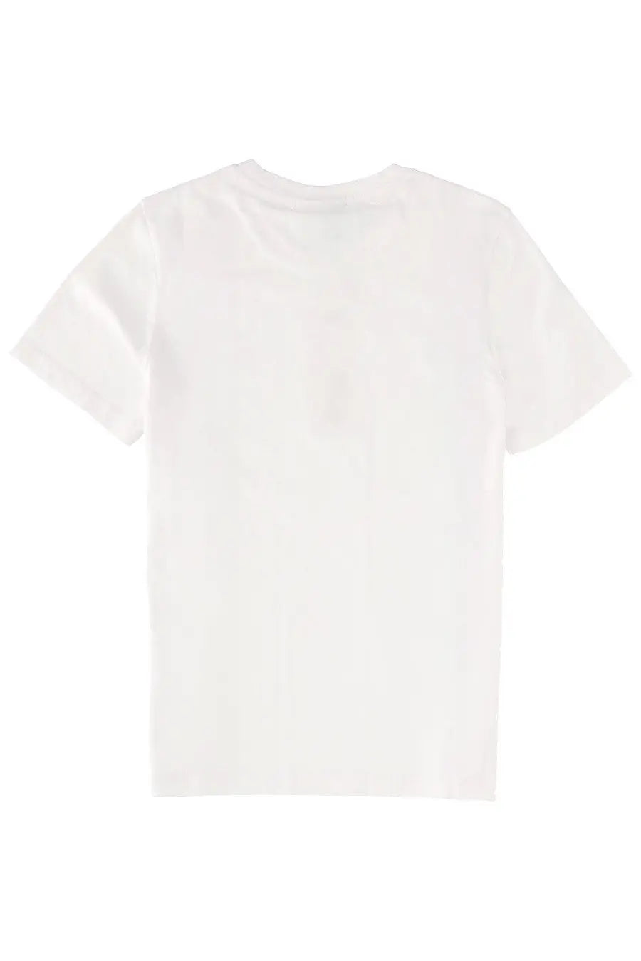 White cotton crew neck t-shirt with short sleeves from maison kitsuné womens shirt fox head collection
