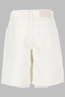Maison Kitsuné Women's Shorts in Denim White