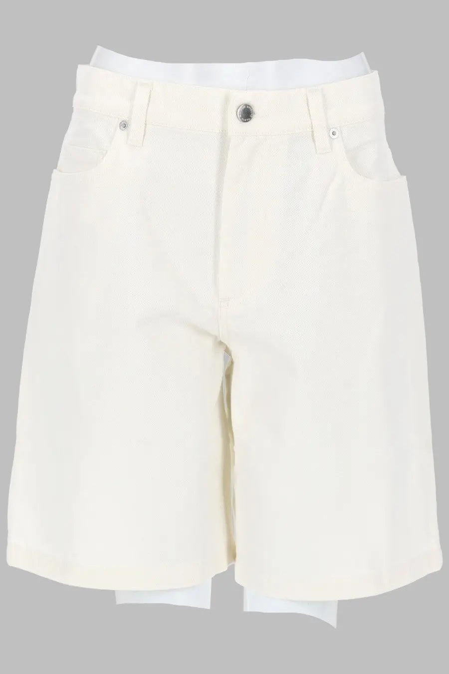 Maison Kitsuné Women's Shorts in Denim White