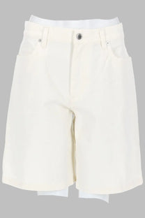 Maison Kitsuné Women's Shorts in Denim White