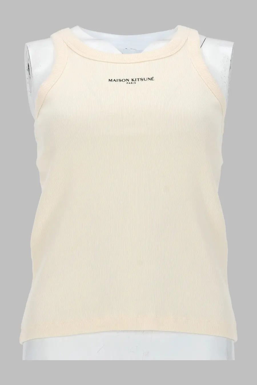 Maison Kitsuné Women's Tank Top Con Beige