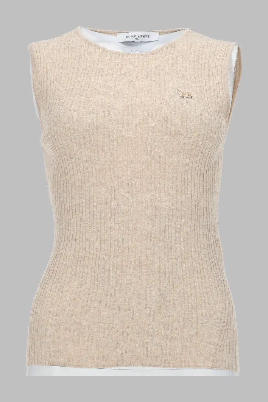 Maison Kitsuné Women's Top Costine Baby Fox Beige