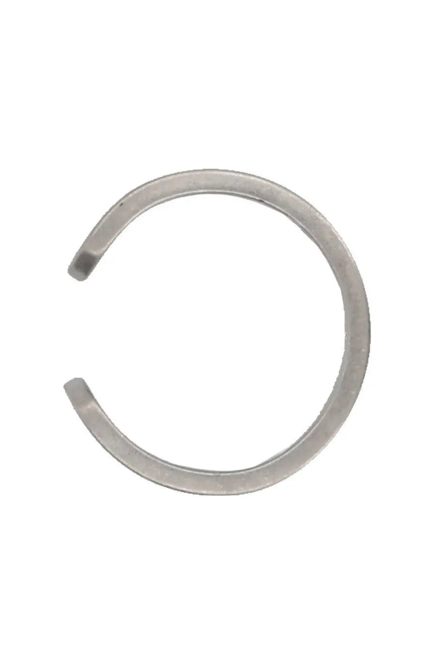 Maison Margiela men’s ear cuff in silver-toned metal with a simple open c-shape design number reference grey