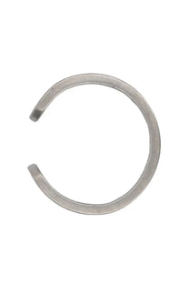 Maison Margiela men’s ear cuff in silver-toned metal with a simple open c-shape design number reference grey