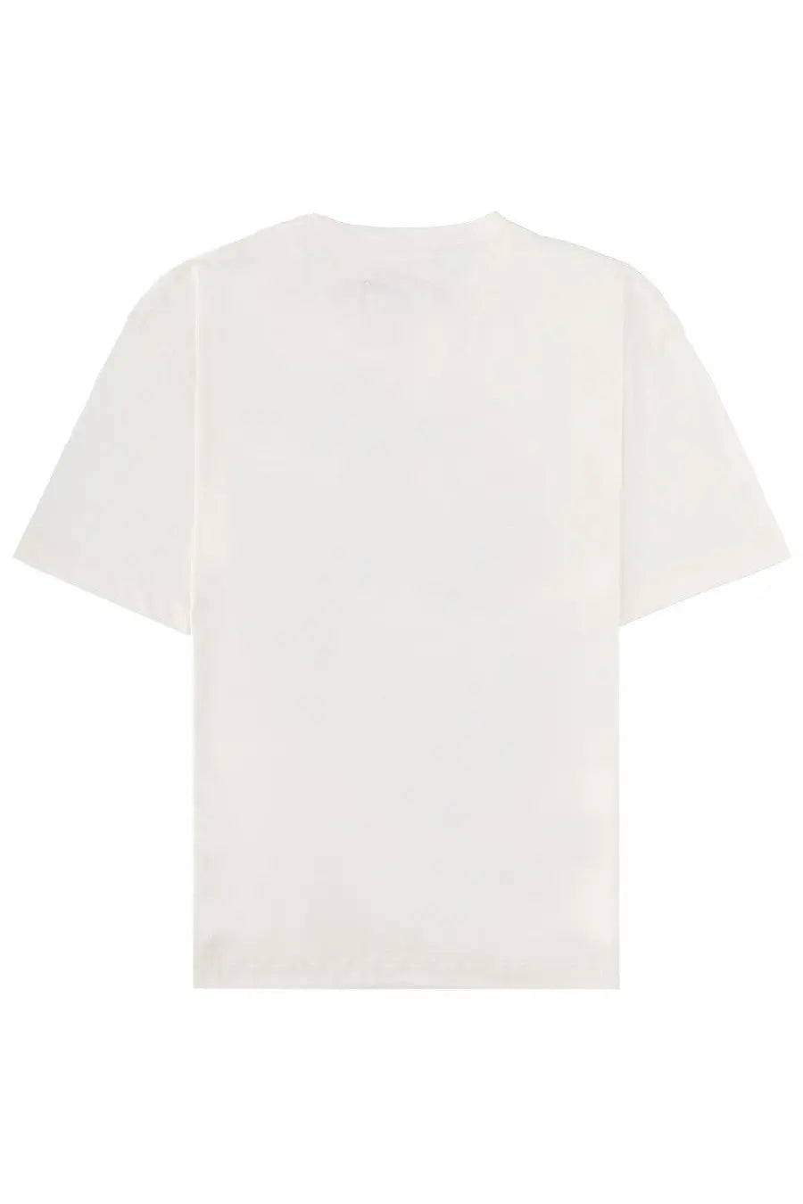 Maison Margiela men’s white cotton t-shirt with a simple minimalist design and printed detail
