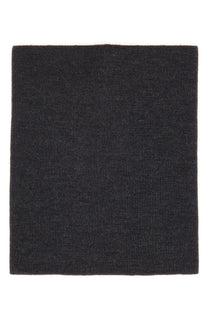Maison Margiela women’s grey knitted scarf with black textured woven pattern perfect for cold weather