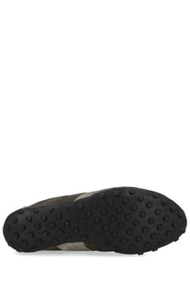 Black rubber sole with circular tread pattern on maison margiela women’s sneaker sprinters multicolor