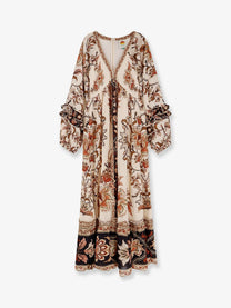 FARM Rio Women's Majestic Maxi Dress Beige