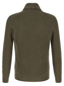 Brunello Cucinelli Malfilé Cotton Cardigan Green