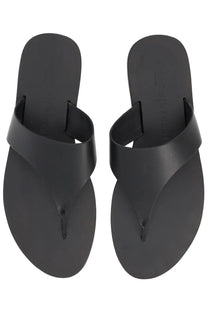 Black leather thong sandals by manebi womens sandalo in pelle with minimalist design