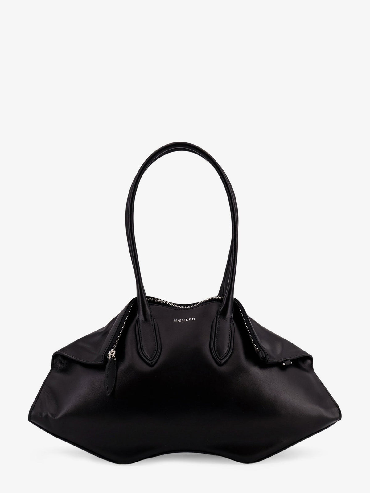 Alexander McQueen Women's Manta Leather Shoulder Bag Black