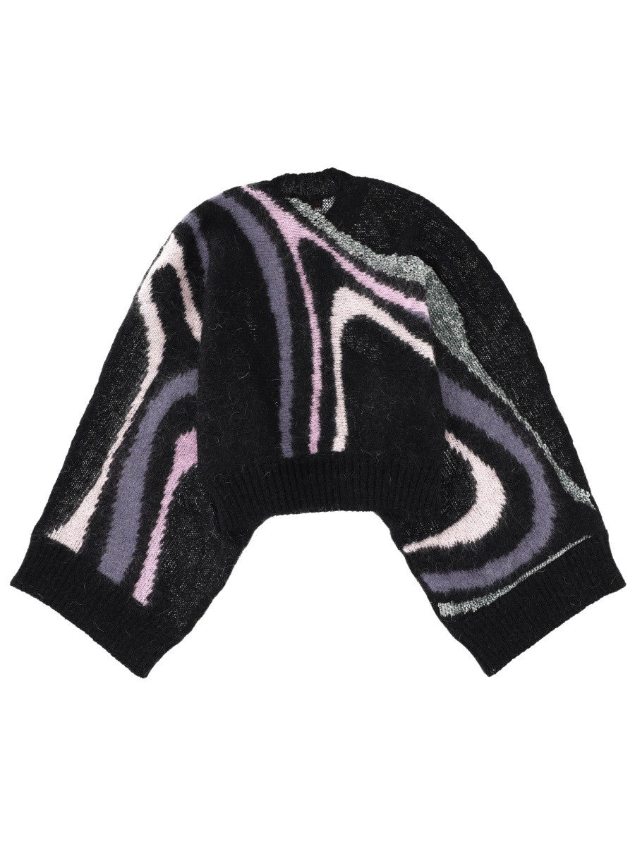 Pucci Women's Marble Inlay Print Sweater Blue