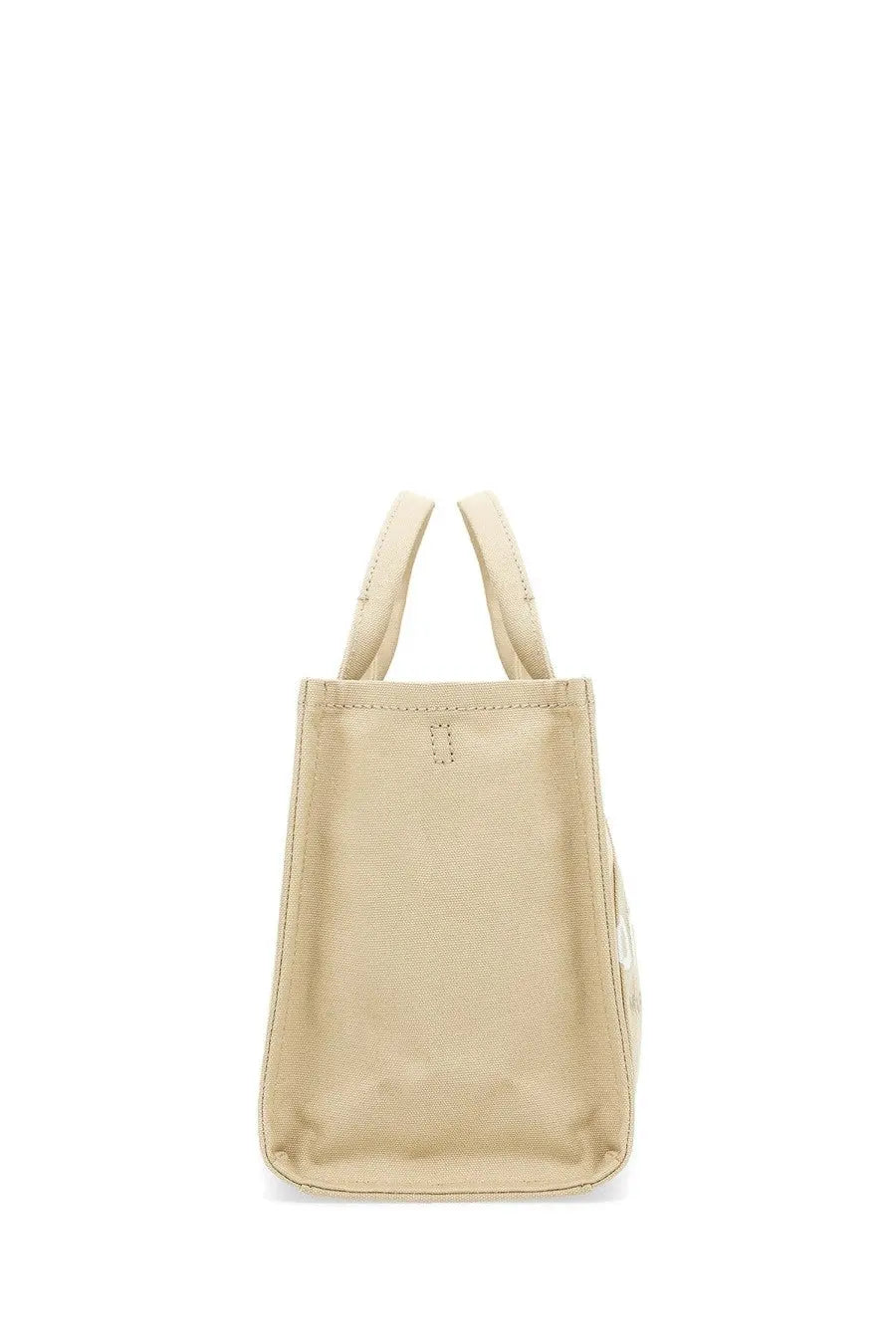 Marc Jacobs women’s borsa medium tote beige canvas bag with short handles and minimalist stitching