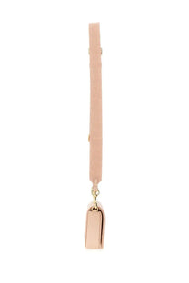 Marc Jacobs women’s borsa the mini bag blue featuring blush pink crossbody design with fabric strap and gold-tone hardware