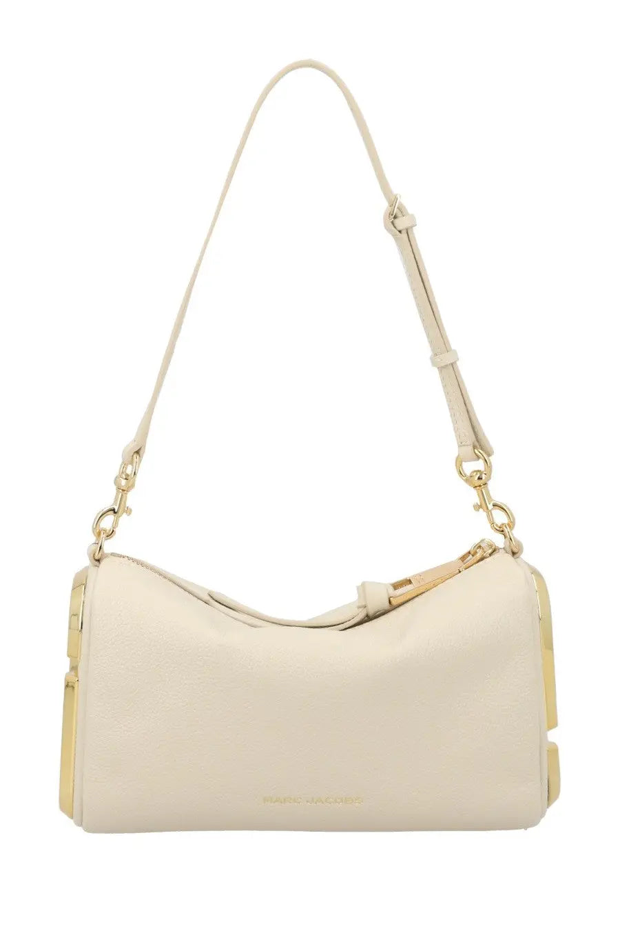 Marc Jacobs women’s borsa snapshot cream leather hobo bag with gold-tone hardware and slender shoulder strap
