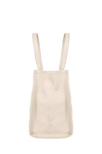Beige canvas tote bag with slender shoulder straps from Marc Jacobs womens borsa the tote large beige collection