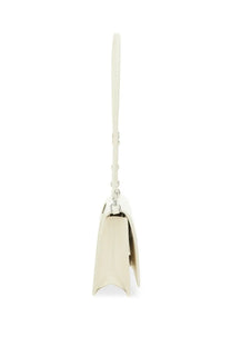 Marc Jacobs women’s the glam mirror bag white cream leather crossbody with minimalist design and silver hardware