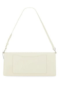 Marc Jacobs women’s the glam mirror bag white cream rectangular crossbody with smooth matte faux leather and adjustable strap