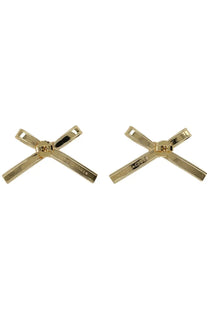 Marc Jacobs women’s orecchini the lingerie bow gold gold-tone metal bow-shaped cufflinks with polished finish and engraved branding