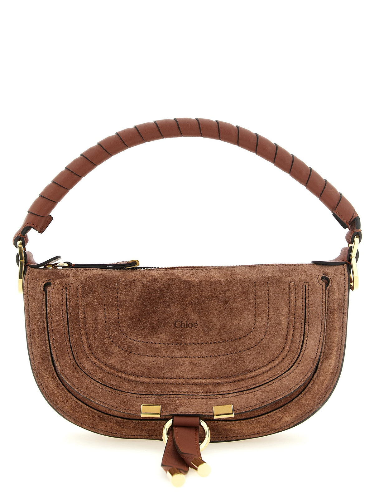 Chloé Marcie Mini Shoulder Bag Brown