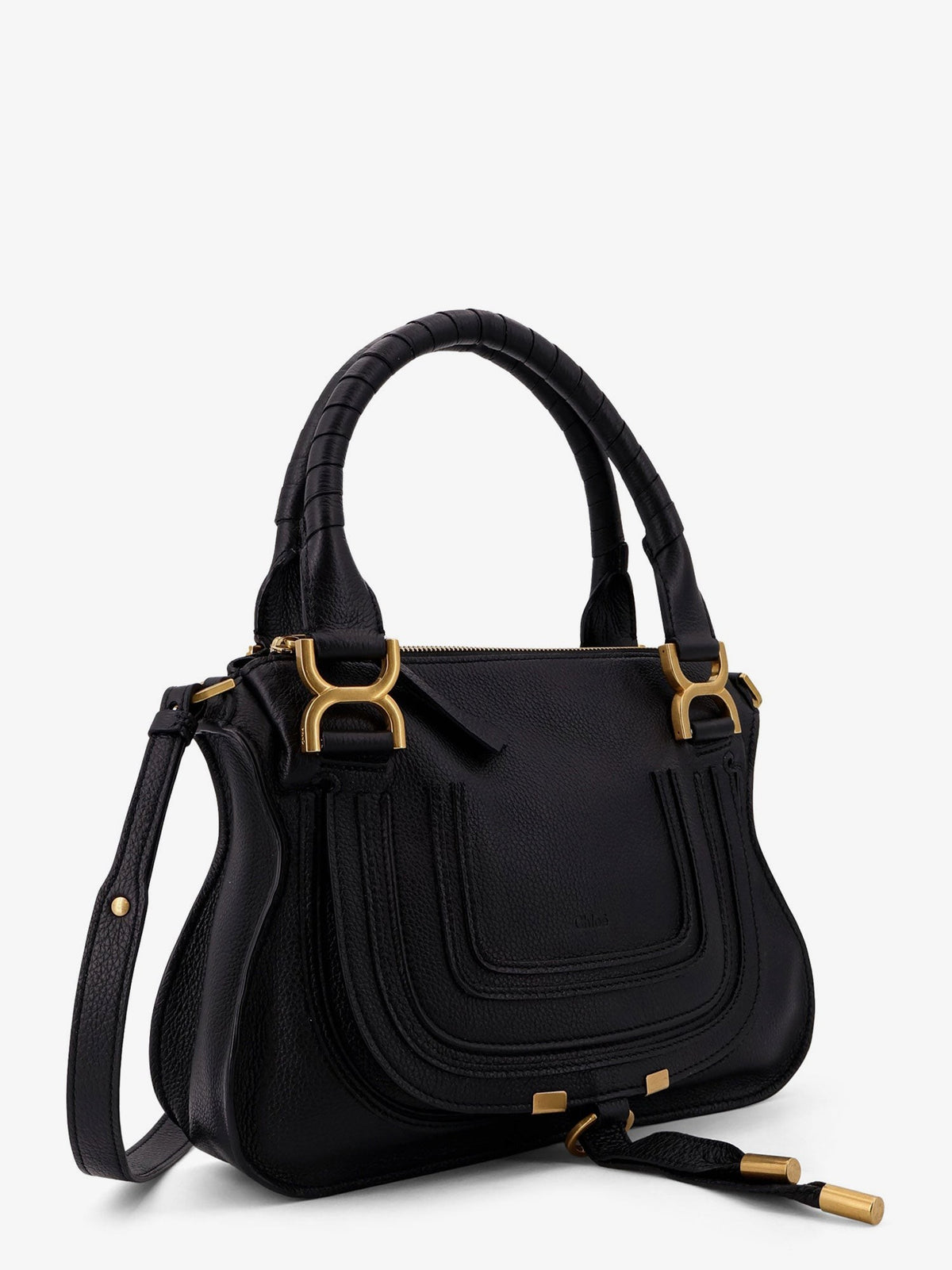 Chloé Women's Marcie Small Leather Crossbody Bag Black
