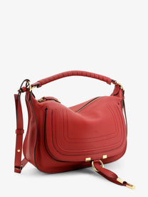 Chloé Women's Marcie Small Leather Shoulder Bag Red
