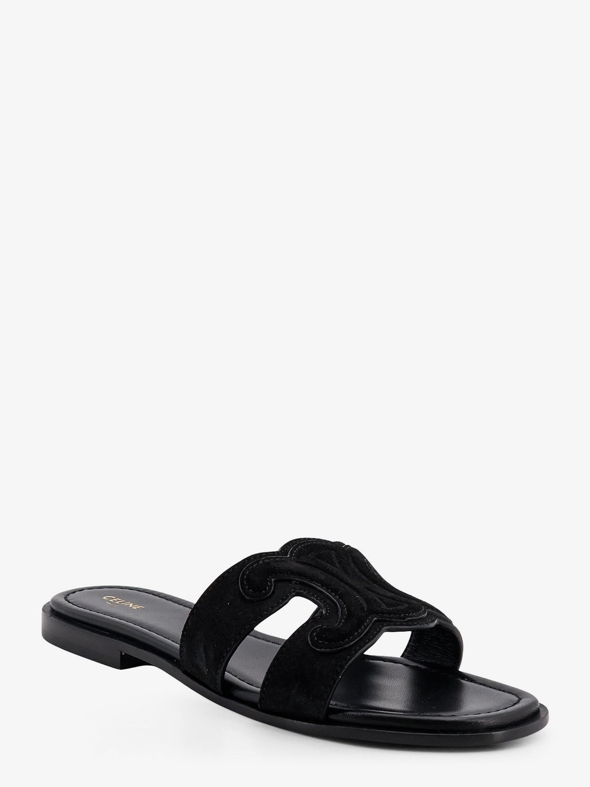 Celine Women's Marina Suede Sandals Black