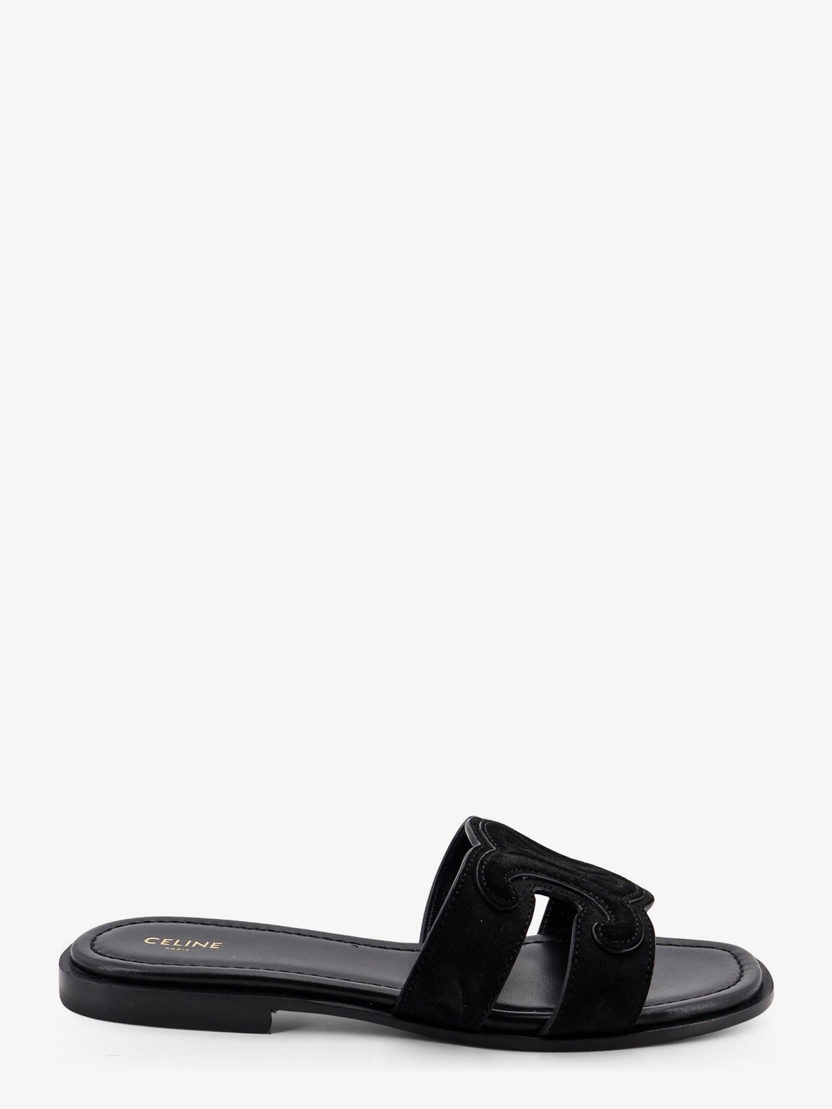 Celine Women's Marina Suede Sandals Black