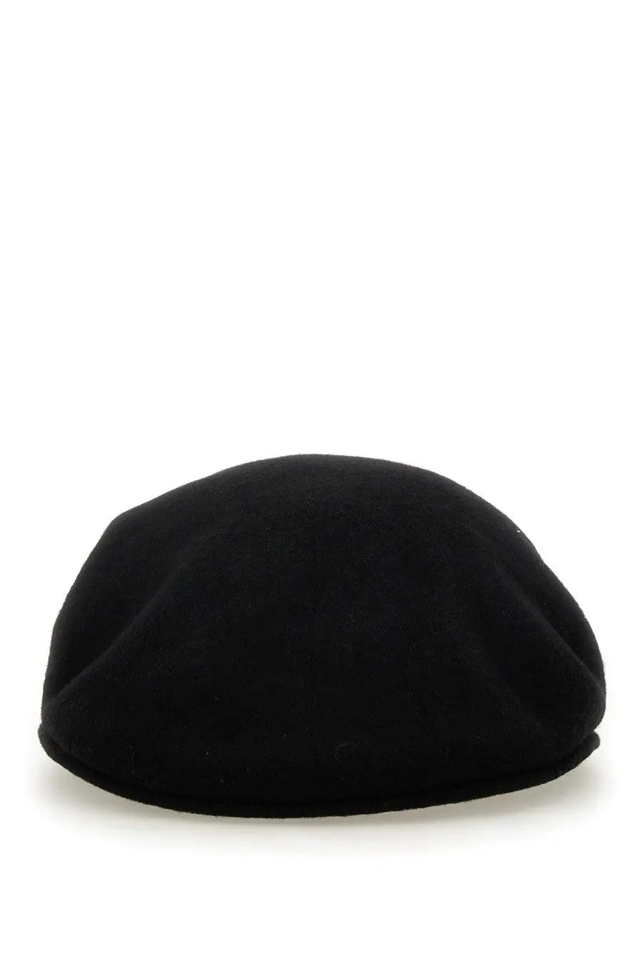 Marine serre women’s cap black made of black felt with a soft rounded crown and slightly folded brim