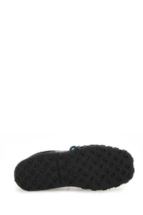 Black rubber sole with circular treads and geox branding on the side of marine serre women’s ms rise ii sneaker black