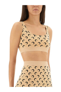 Marine Serre Women's Top Bra Moon Beige