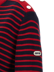 Ami Paris Marinière Sweater Blue