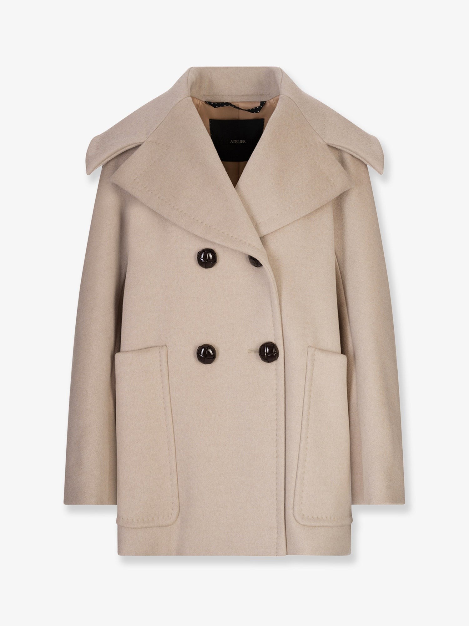 Max Mara Women's Mario Double Breasted Cashmere Coat Beige