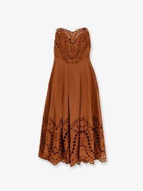 Charo Ruiz Ibiza Women's Marlin Long Dress Brown