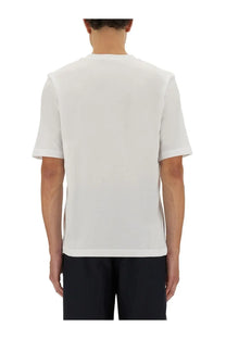 Marni men’s white cotton short-sleeved crew neck t-shirt with a clean minimalist design