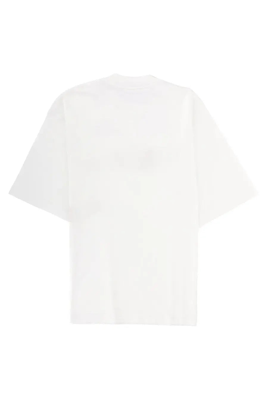 Marni men’s white oversized t-shirt with relaxed fit and short sleeves in breathable cotton fabric